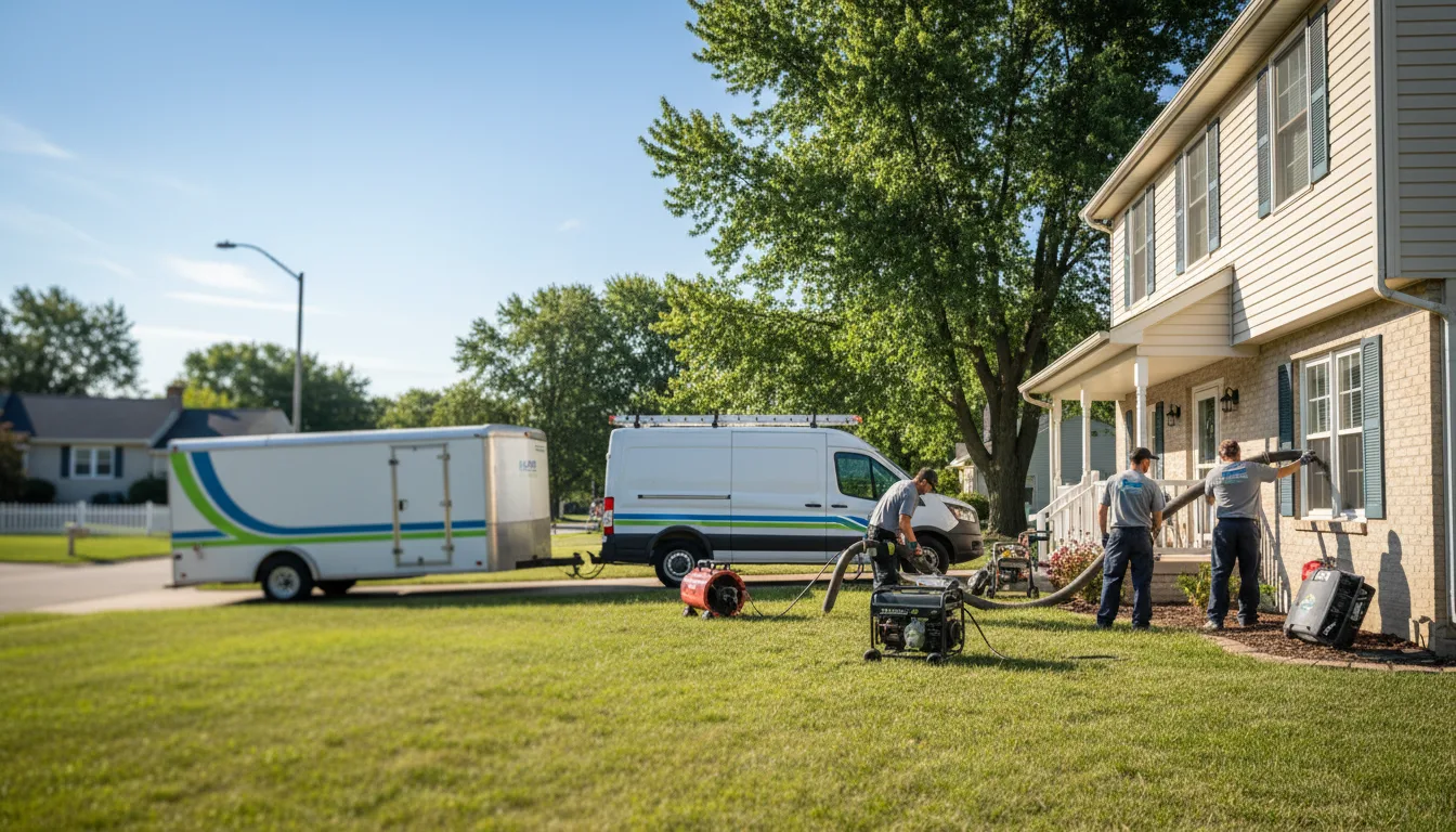 Flooded Basement Restoration And Cleanup With Repair in Wayne, IL near me